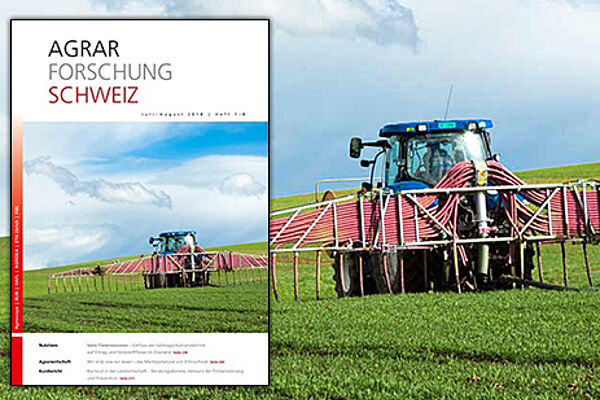 Cover der Agrarforschung Schweiz 7+8