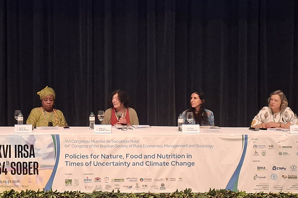 Four women at a panel.