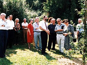Left to right: Flavio Cotti, Adolf Ogi, Arnold Koller, Jean Pascal Delamuraz, Otto Stich, Ruth Dreifuss.
