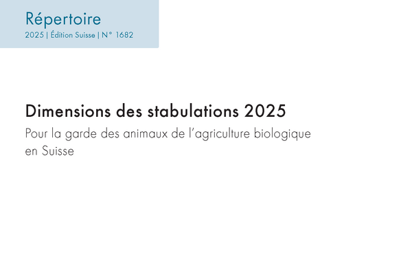 Cover: Dimensions des stabulations 2024