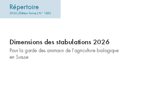 Cover: Dimensions des stabulations 2024