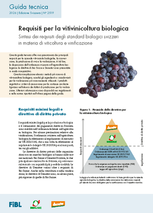 Requisiti per la vitivinicoltura biologica