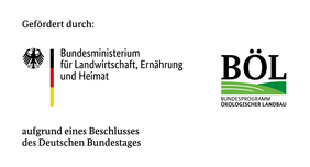Logo: Förderung BMLEH mit BÖL.