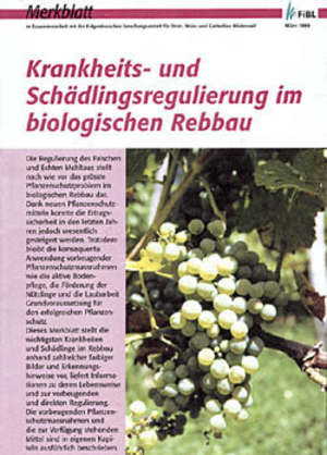 Krankheits- und Schädlingsregulierung im biologischen Rebbau