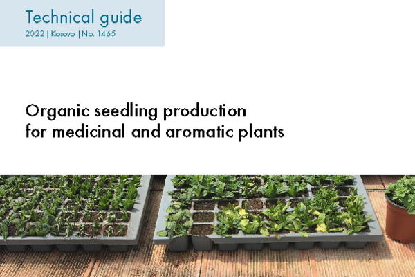 Cover: Organic seedling production for medicinal and aromatic plants