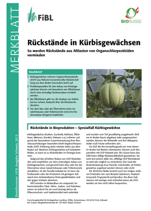 Rückstände in Kürbisgewächsen