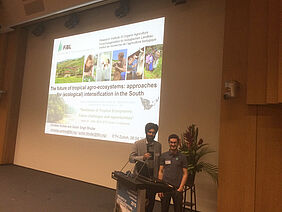 Gurbir S. Bhullar and Christian Andres in the auditorium.