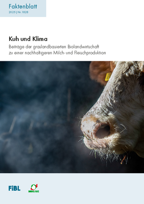 Cover: Faktenblatt "Kuh und Klima".