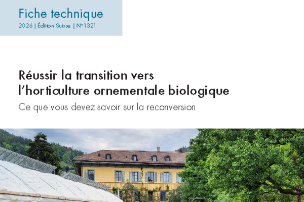 Cover: Réussir la transition vers l'horticulture ornementale biologique