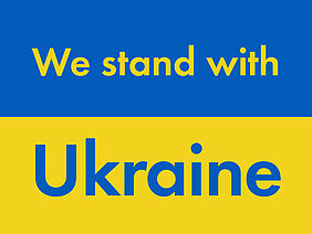 [Translate to Französisch:] We stand with Ukraine