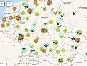 Ausschnitt der Agroforst-Karte.