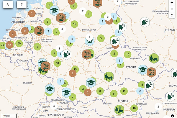 Ausschnitt Agroforst-Karte