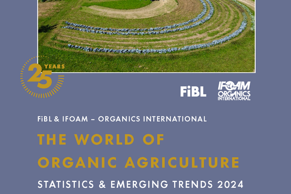 [Translate to English:] Cover: The World of Organic Agriculture 2024