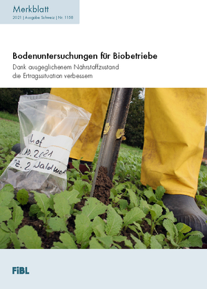 Bodenuntersuchungen für Biobetriebe