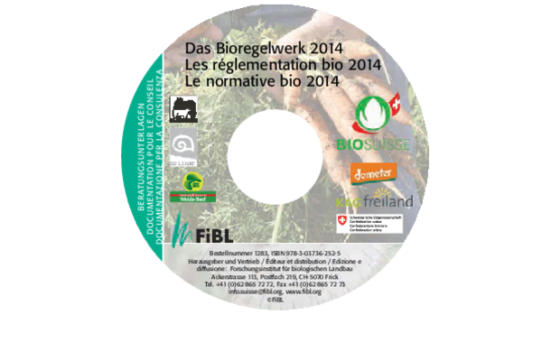 Cover du CD-Rom "La réglementation bio"