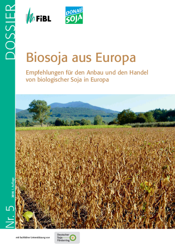 Titelseite Dossier: Biosoja aus Europa