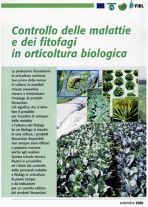 Controllo delle malattie e dei fitofagi in orticultura biologica