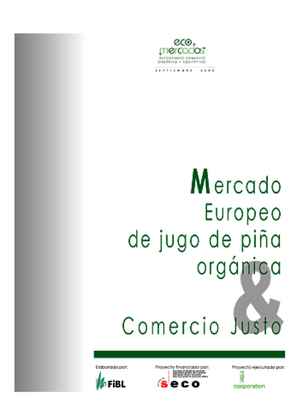 Mercado Europeo de jugo de piña orgánica