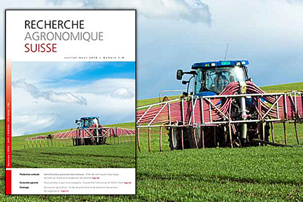 Page de couverture de la Recherche Agronomique Suisse 7+8