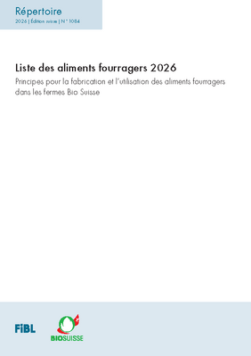 Liste des aliments fourragers 2026.