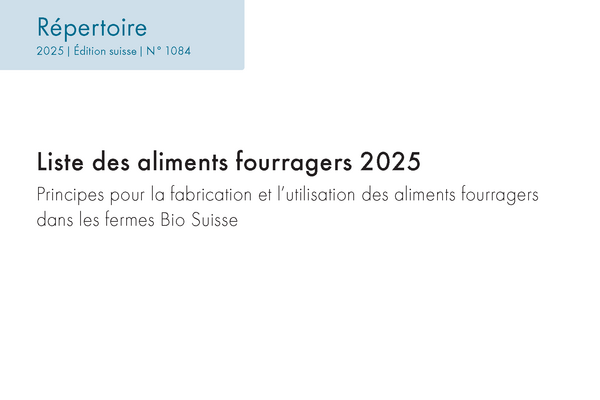 Cover: Liste des aliments fourragers 2024