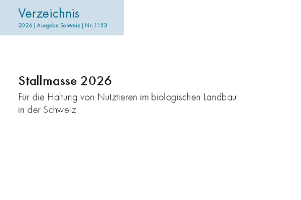 Cover: Verzeichnis "Stallmase 2024"