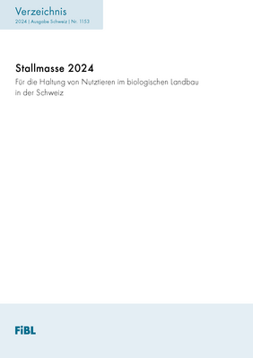 Cover: Verzeichnis "Stallmasse 2024"
