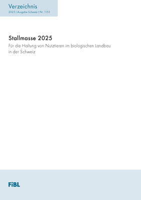 Cover: Verzeichnis "Stallmasse 2024"