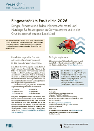 Eingeschränkte Positivliste 2026