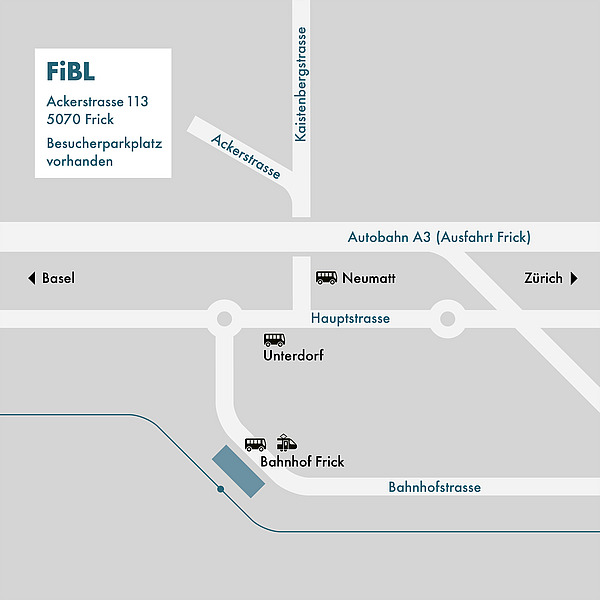 Plan d'accès du FiBL Suisse