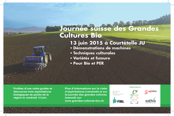 Journée suisse des grandes cultures bio 2015