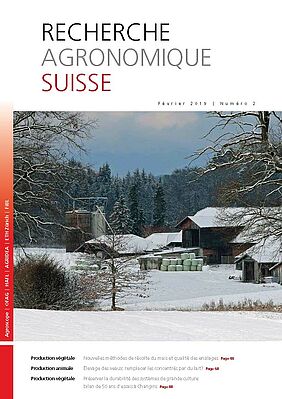 Page couverture de la Recherche Agronomique Suisse