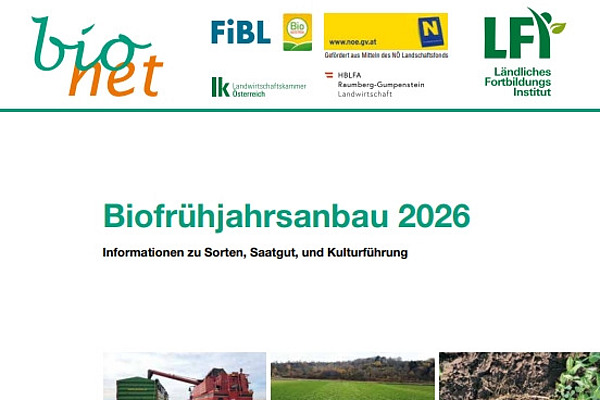 Titelseite Bionet Frühjahrsanbauratgeber.