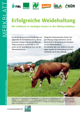 Cover Merkblatt Weidehaltung