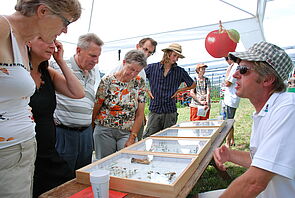 Franco Weibel am Stand