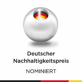 Logo Deutscher Nachhaltigkeitspreis nominiert