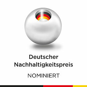 Logo Deutscher Nachhaltigkeitspreis nominiert