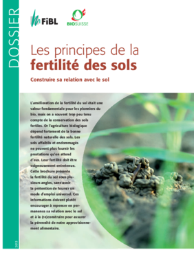 Titelbild des Dossier "Les principes de la fertilité des sols"