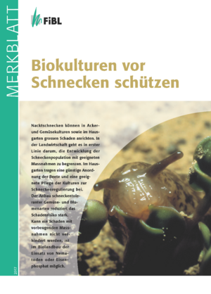Biokulturen vor Schnecken schützen
