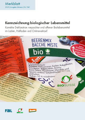 Cover: Kennzeichnung biologischer Lebensmittel.