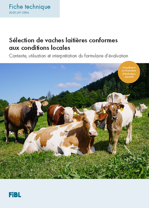 Sélection de vaches laitières conformes aux conditions locales