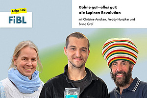 Eine Frau und zwei Männer.