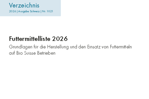Cover: Futtermittelliste 2024.