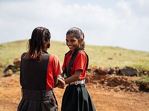 Anita Chouhan and her friend Rojni.