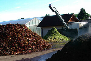 Divers tas de compost