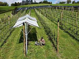 Outdoor laboratory: trial with mobile roofs.