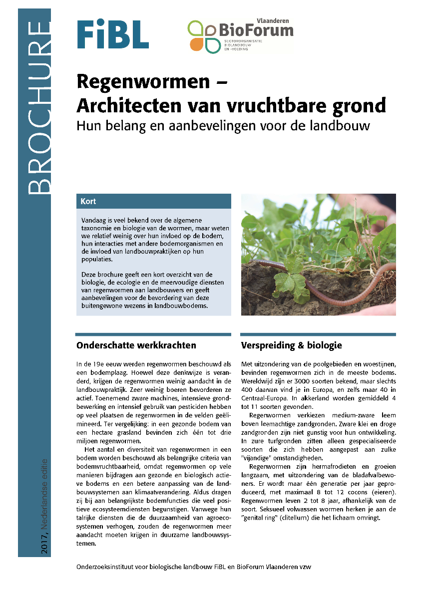 Cover: Regenwormen – Architecten van vruchtbare grond