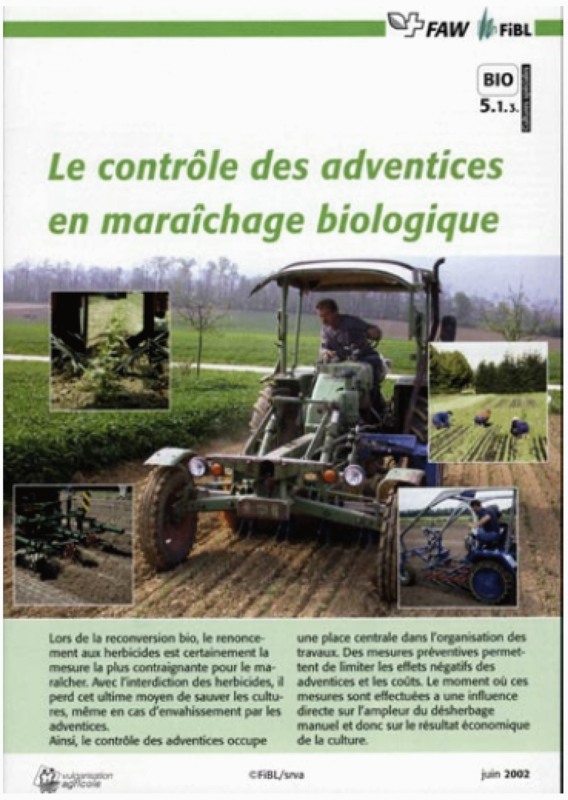 Cover: Le contrôle des adventices en maraîchage biologique