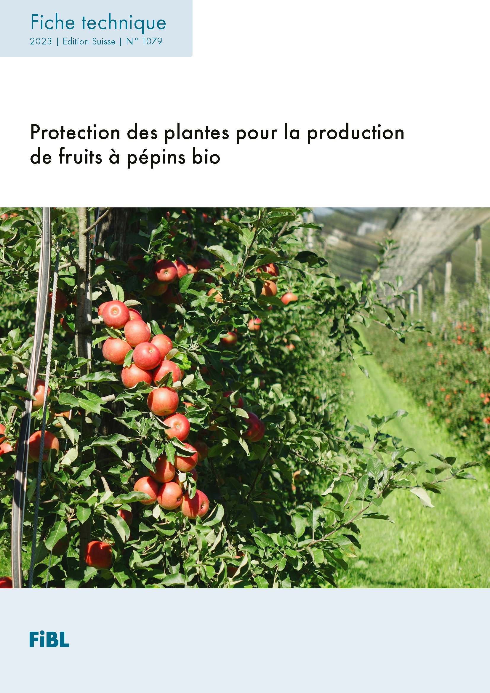 Cover: Protection des plantes pour la production de fruits à pépins bio