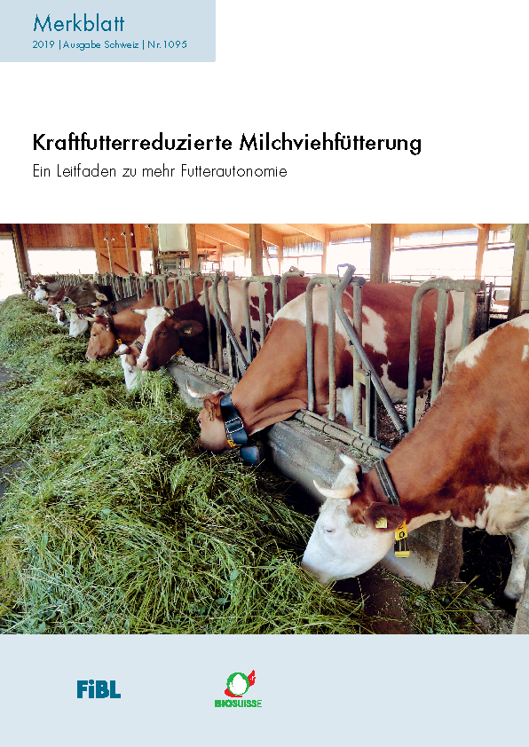 Cover: Kraftfutterreduzierte Milchviehfütterung